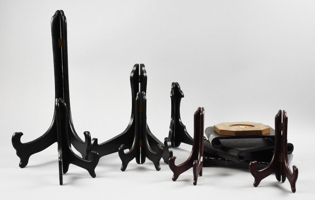 (11) Vintage Asian Vase and Plate Stands (1 of 3)