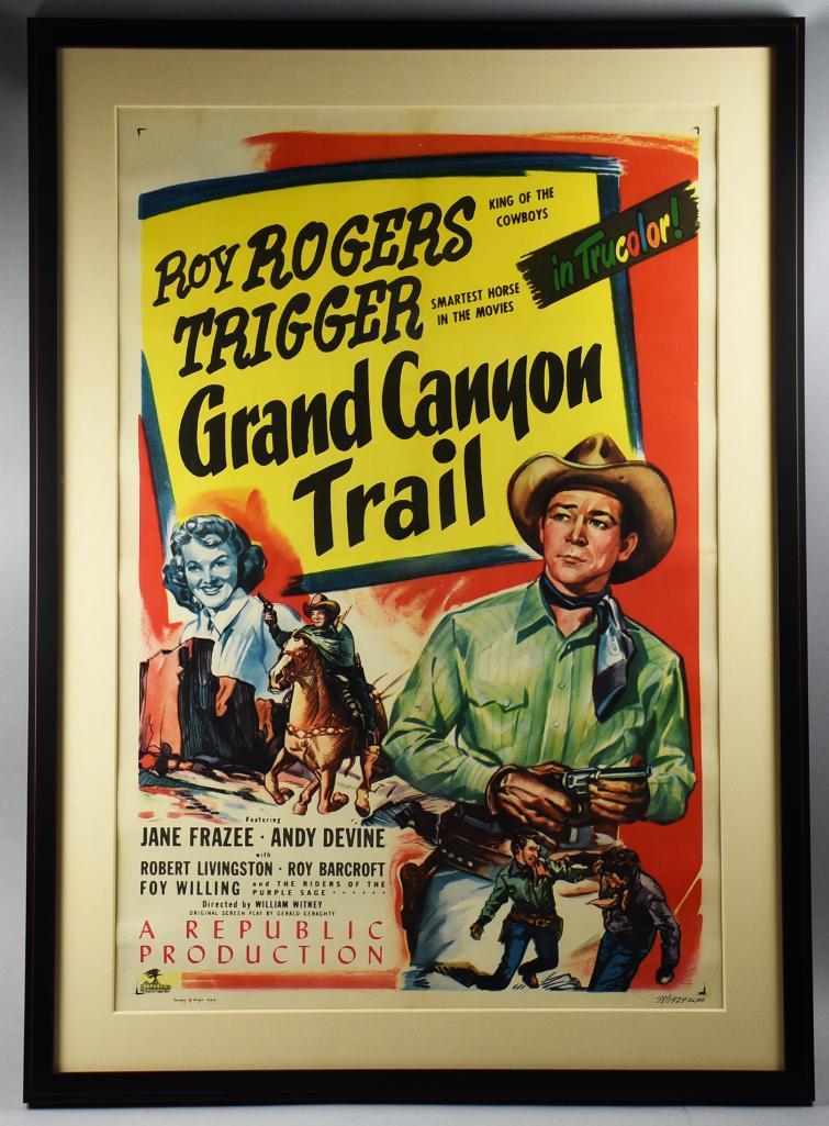 1948 Grand Canyon Trail One Sheet, Roy Rogers, Trigger (1 of 6)