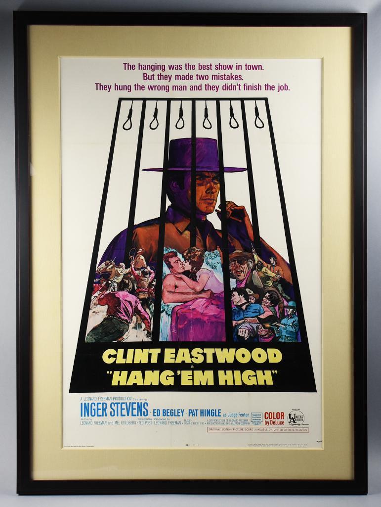 1968 Hang 'Em High One Sheet, Clint Eastwood (1 of 7)