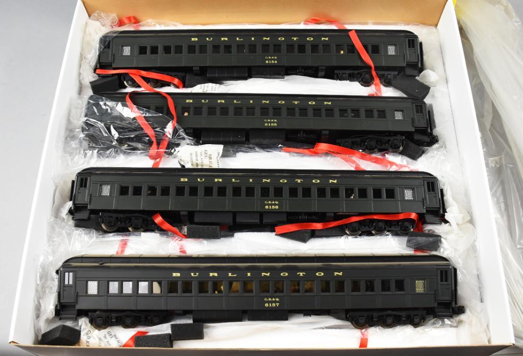 Golden Gate Depot  CB&Q 80' Coach 4 Car Set  Original Box (1 of 5)