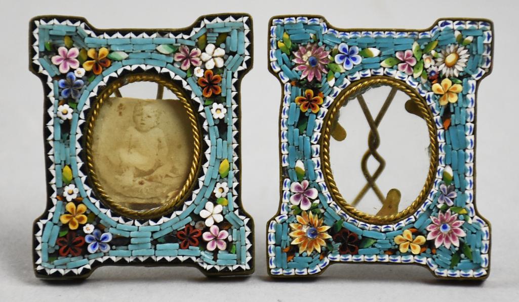Vintage Italian Micro Mosaic Miniature Picture Frame (1 of 5)