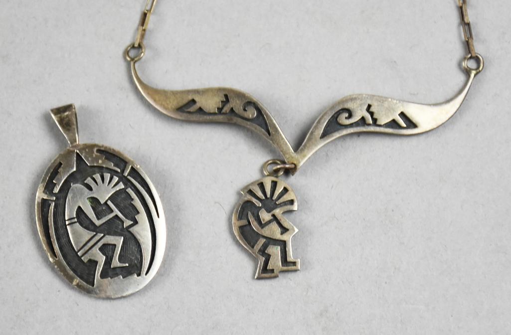 Vintage Native American Sterling Kachina Dancer Jewelry (1 of 8)