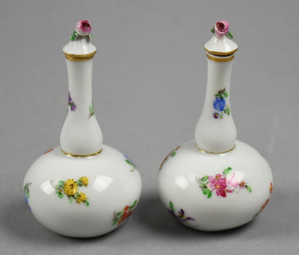 1815-1923 Meissen Porcelain Hand Painted Perfume Bottles (1 of 5)