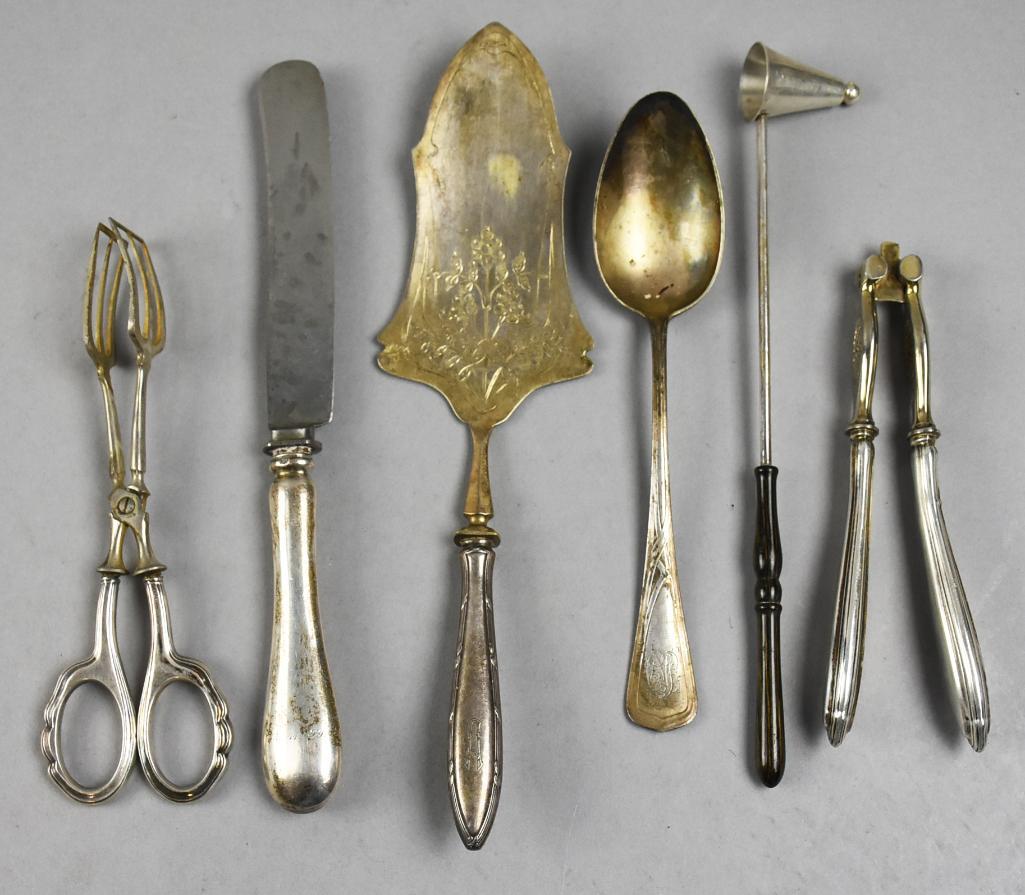 Misc Vintage 800 - 925 Silver Table Serving Pieces, Plus (1 of 9)