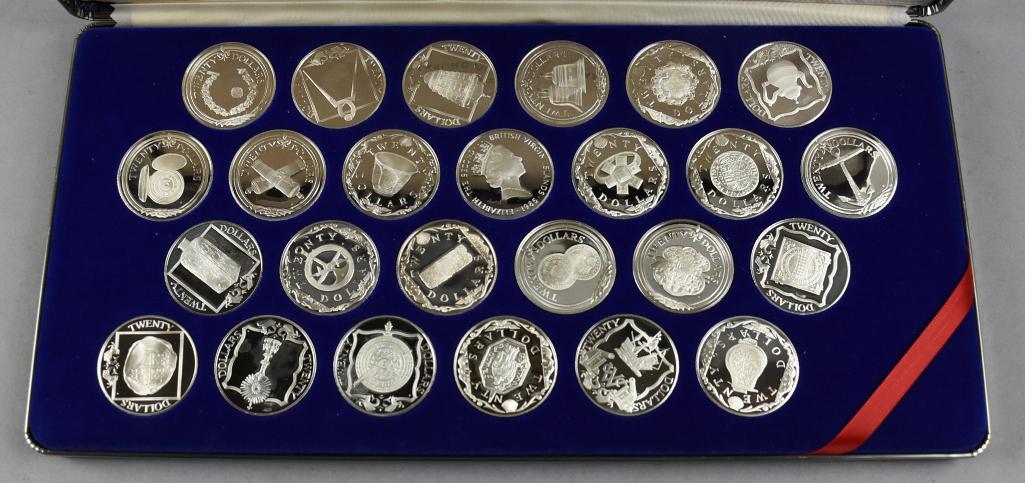 Sterling The Treasure Coins of the Caribbean, Franklin Mint (1 of 5)