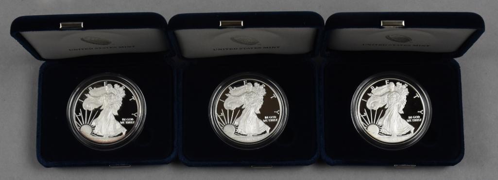 (3) 2012 Silver American Eagle Coins , Uncirculated (1 of 4)