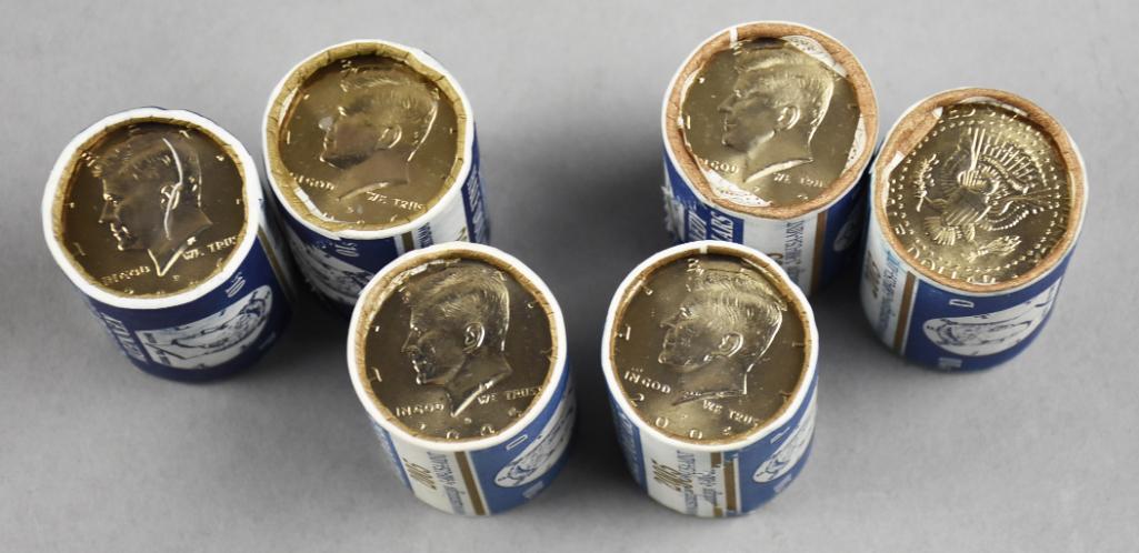 (6) 2003, 2005 & 2006 Kennedy Half Dollar Rolls (1 of 2)