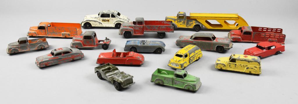 15+ Vintage Diecast TootsieToys Cars & Trucks: This great looking lot of toys is for the kid in you with over 15 miscellaneous diecast cars by TootsieToys. Includes cars, work trucks and more. From the home of the largest toy collector on the west
