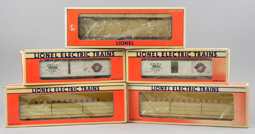(5) Lionel Train Cars, Reefers, Flat Cars, Original Boxes (1 of 5)