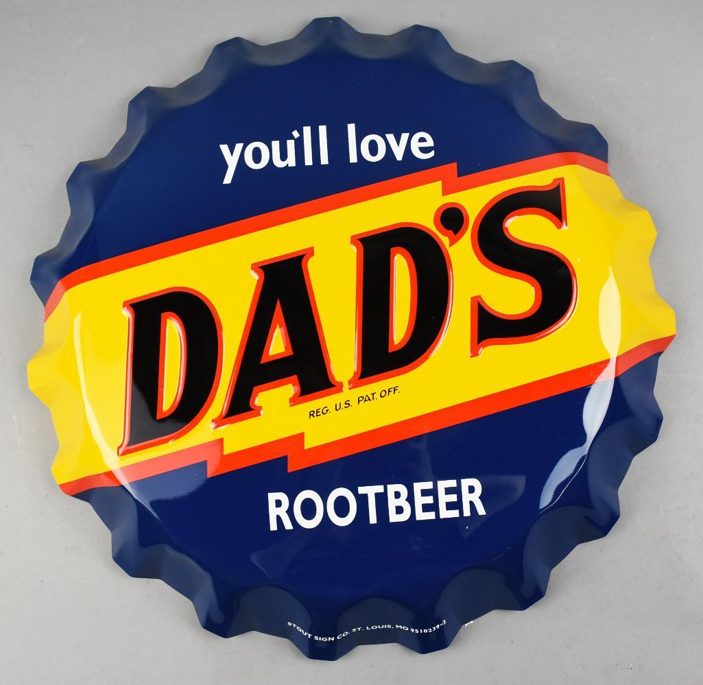 Original Dad's Root Beer Metal Sign