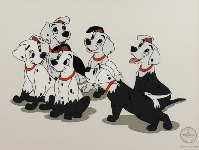 1995 Ltd Ed Disney 101 Dalmatians Sericel with COA (1 of 6)
