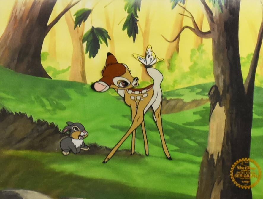 Ltd Ed Disney Bambi & Thumper Sericel (1 of 5)