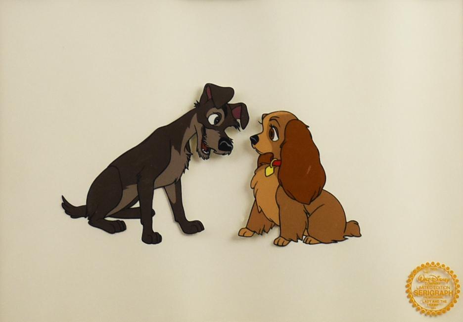 Ltd Ed Disney Lady & The Tramp Serigraph w/ COA (1 of 6)