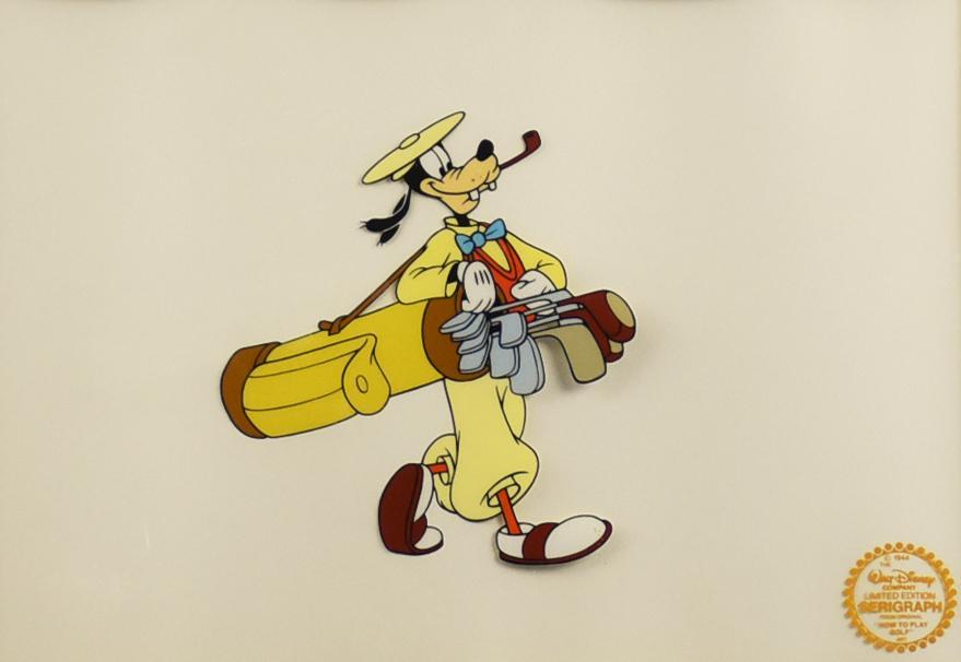 Ltd Ed Disney's Goofy How to Play Golf, Serigraph, COA (1 of 6)
