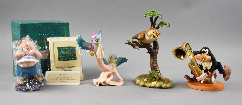 (4) WDCC Figurines Peter Pan, Cinderella, Goofy & Bambi Disney (1 of 4)