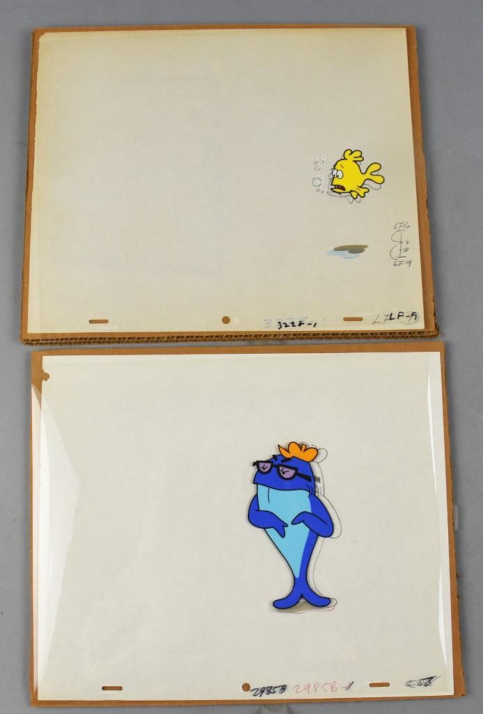 Vintage Charlie the Tuna & Yellow Fish Animation Cels (1 of 4)