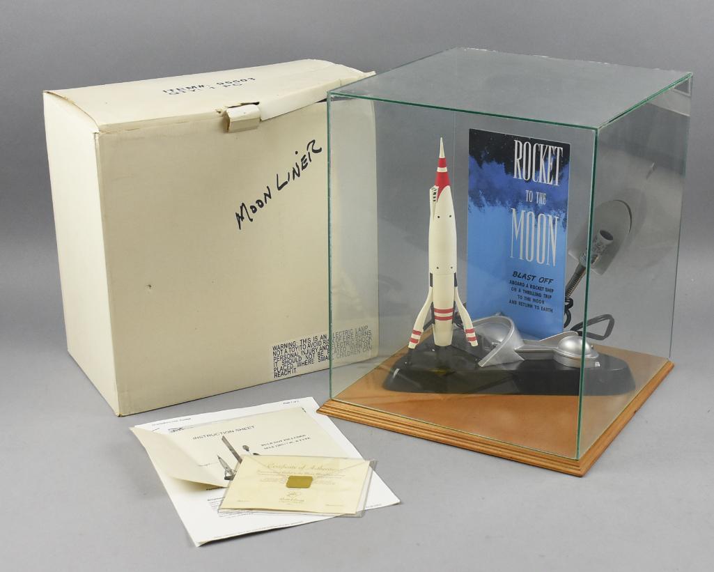 RARE Lt Ed 50th Anniv Tomorrowland Moonliner Lamp-COA (1 of 7)