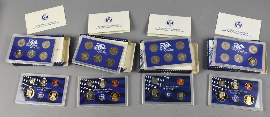 1999-2002 US Mint 50 State Quarters Proof Sets (1 of 3)