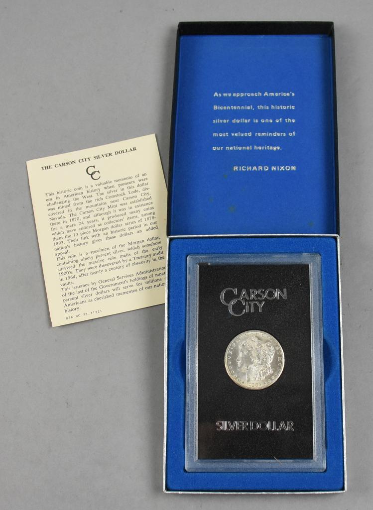 1883 Carson City Morgan Silver Dollar Very Fine (1 of 3)