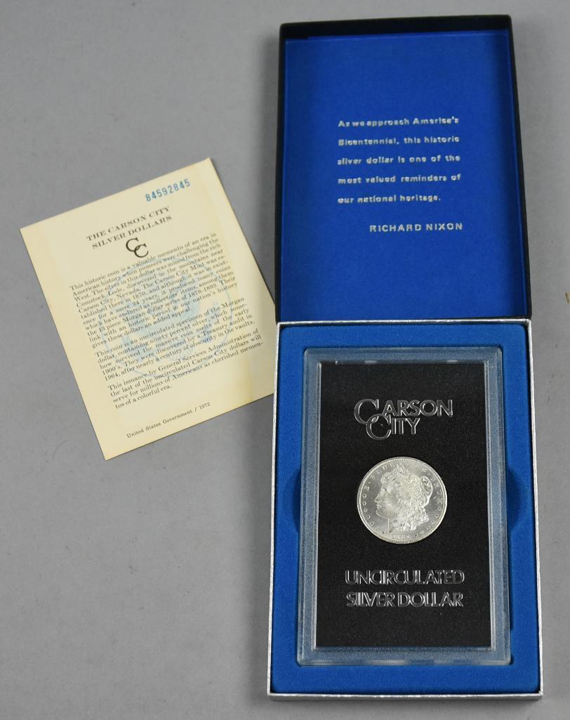 1884 Carson City Morgan Silver Dollar Uncirculated (1 of 3)