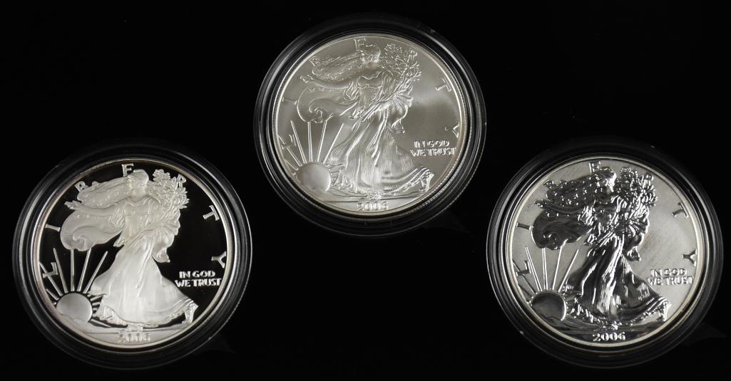 US Mint American Eagle 20th Anniversary .999 Silver Coin Set (1 of 2)