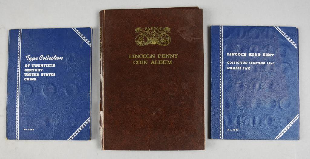 Vintage Partially Filled US Coin Collection Albums Pennie Nickels (1 of 7)