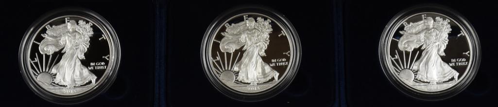 (3) 2013 1 Oz 999 Silver American Eagle, Uncirculated (1 of 4)