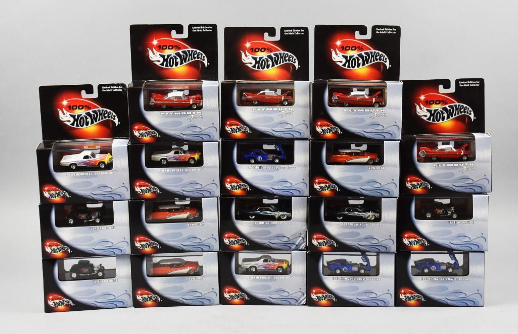 New Old Stock - 18 100% Hot Wheels, Mint in Boxes (1 of 3)