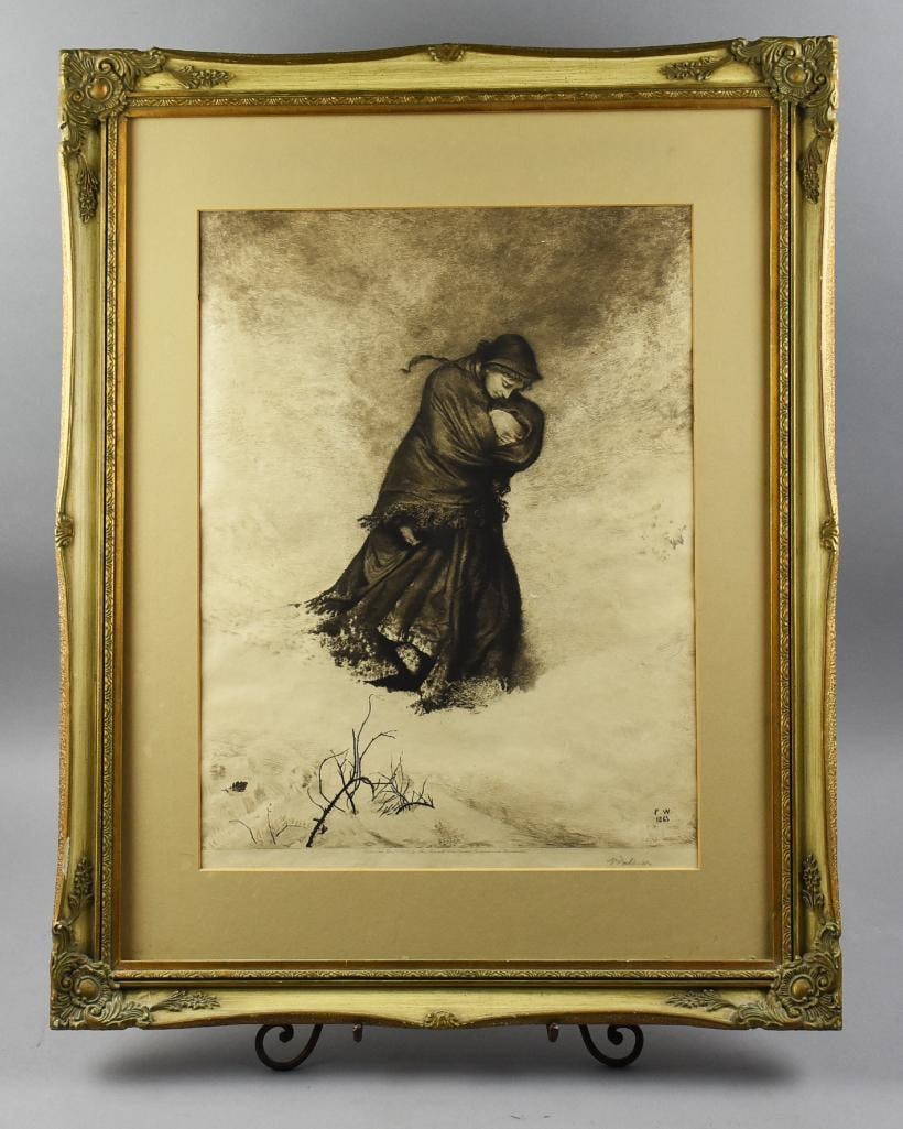 Frederick Walker (1840-1875) Pencil Signed Engraving (1 of 5)