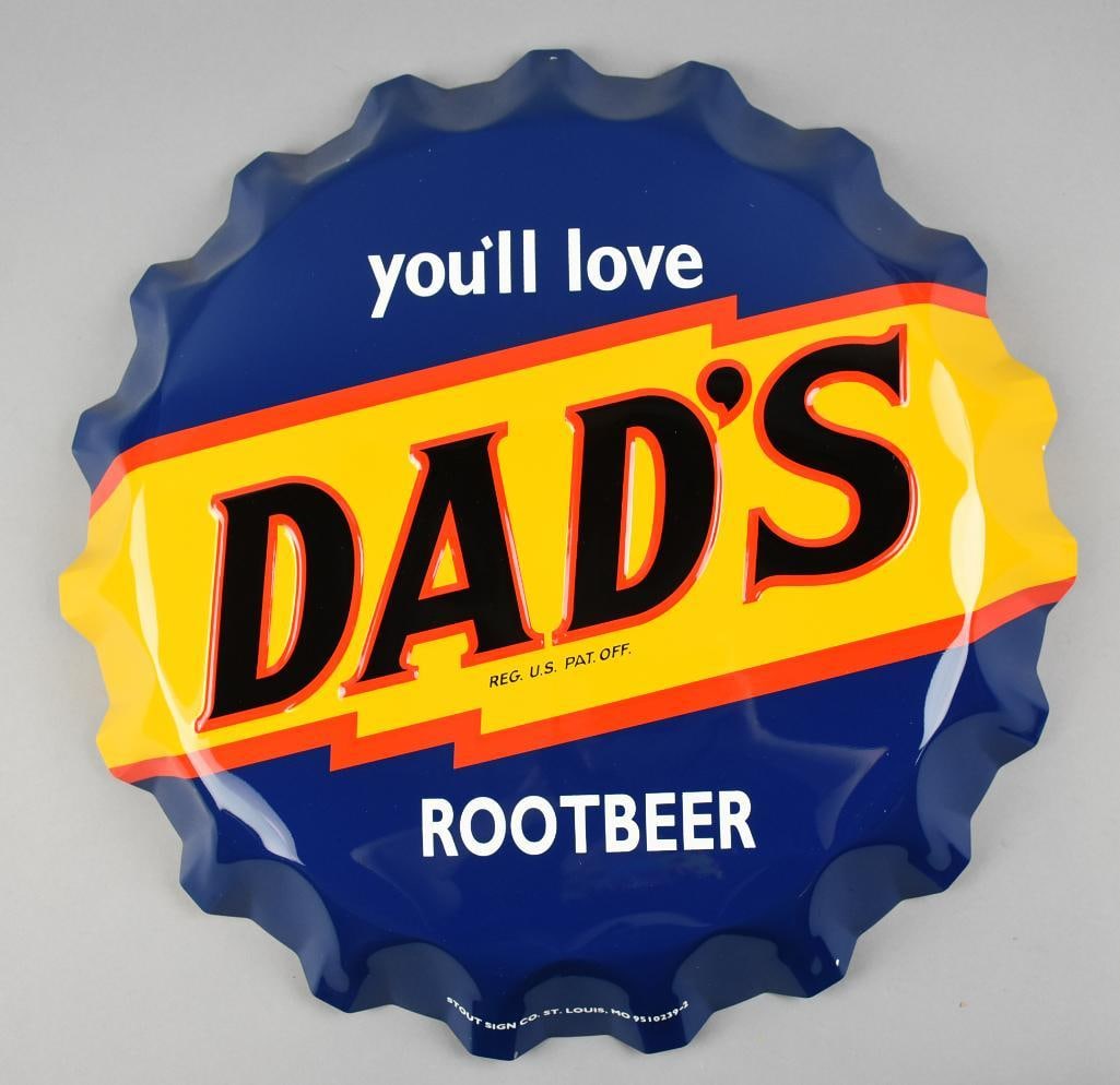 Original Dad's Root Beer Metal Sign