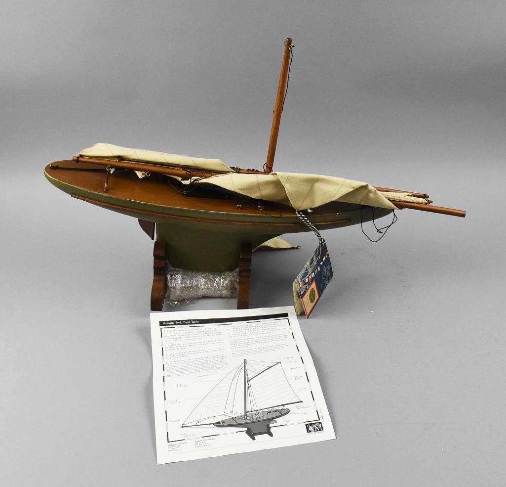 Authentic Models Antique Style Pond Yacht, Original Box (1 of 6)