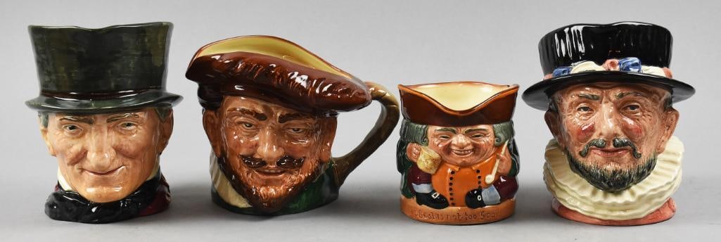 (4) Royal Doulton Toby Jugs, Beefeater, Peel & More (1 of 5)