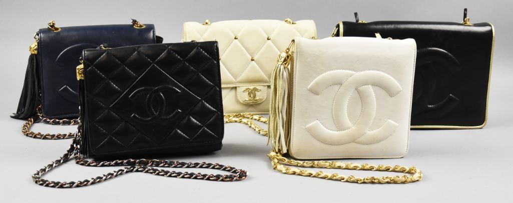 Vintage Chanel Style Purses, Variety of Colors (1 of 10)