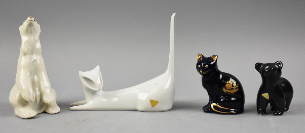 Vintage Royal Dux, Limoges & Kravsko Animal Figurines (1 of 7)