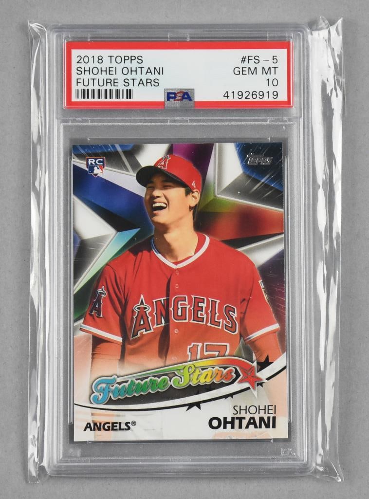 2018 Topps Future Stars Shohei Ohtani, PSA GEM MT 10 (1 of 2)