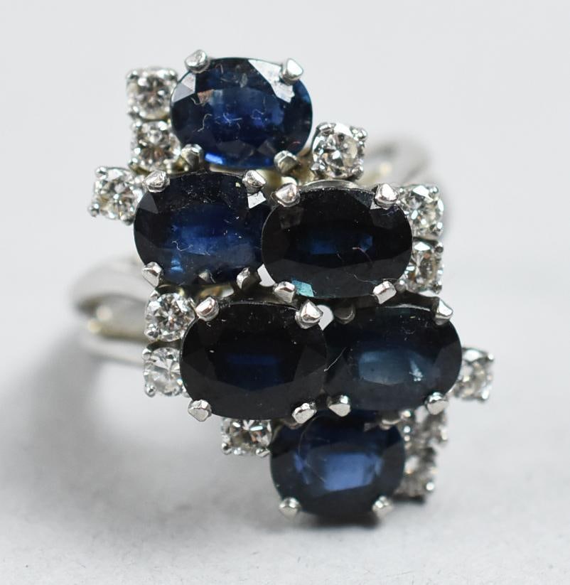 14k Gold Sapphire & Diamond Ring (1 of 10)