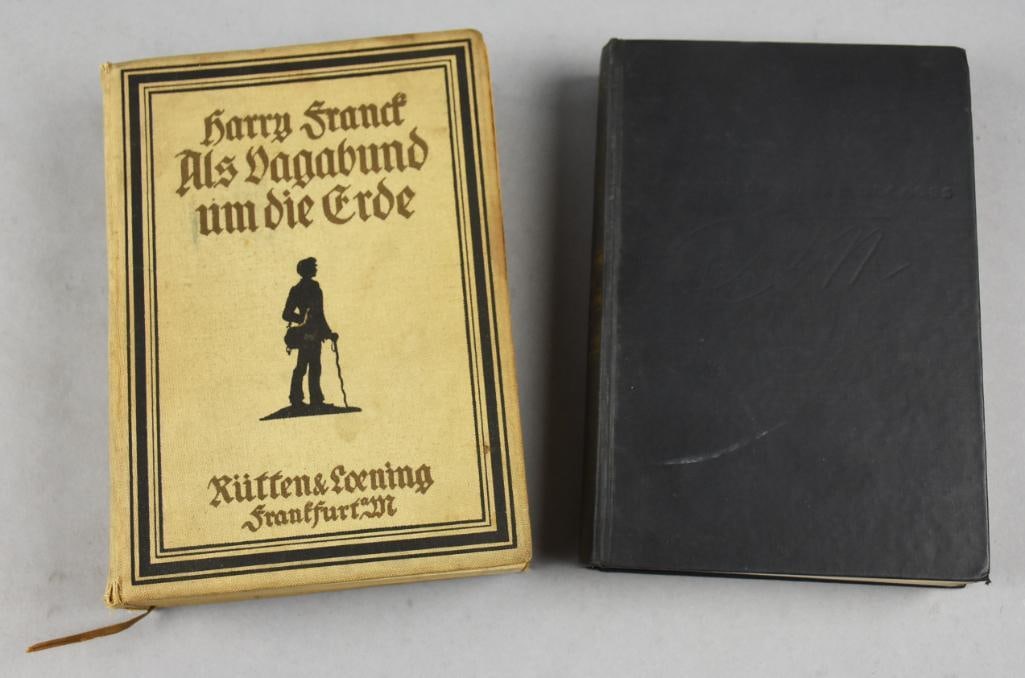 1946 Thomas Mann & 1912 Harry Franck Books German: These are a couple great vintage and antique books. Harry Franck As a Vagabond Around the World published in 1912 which is in German and Thomas Mann Stories of Three Decades from 1946, which was trans