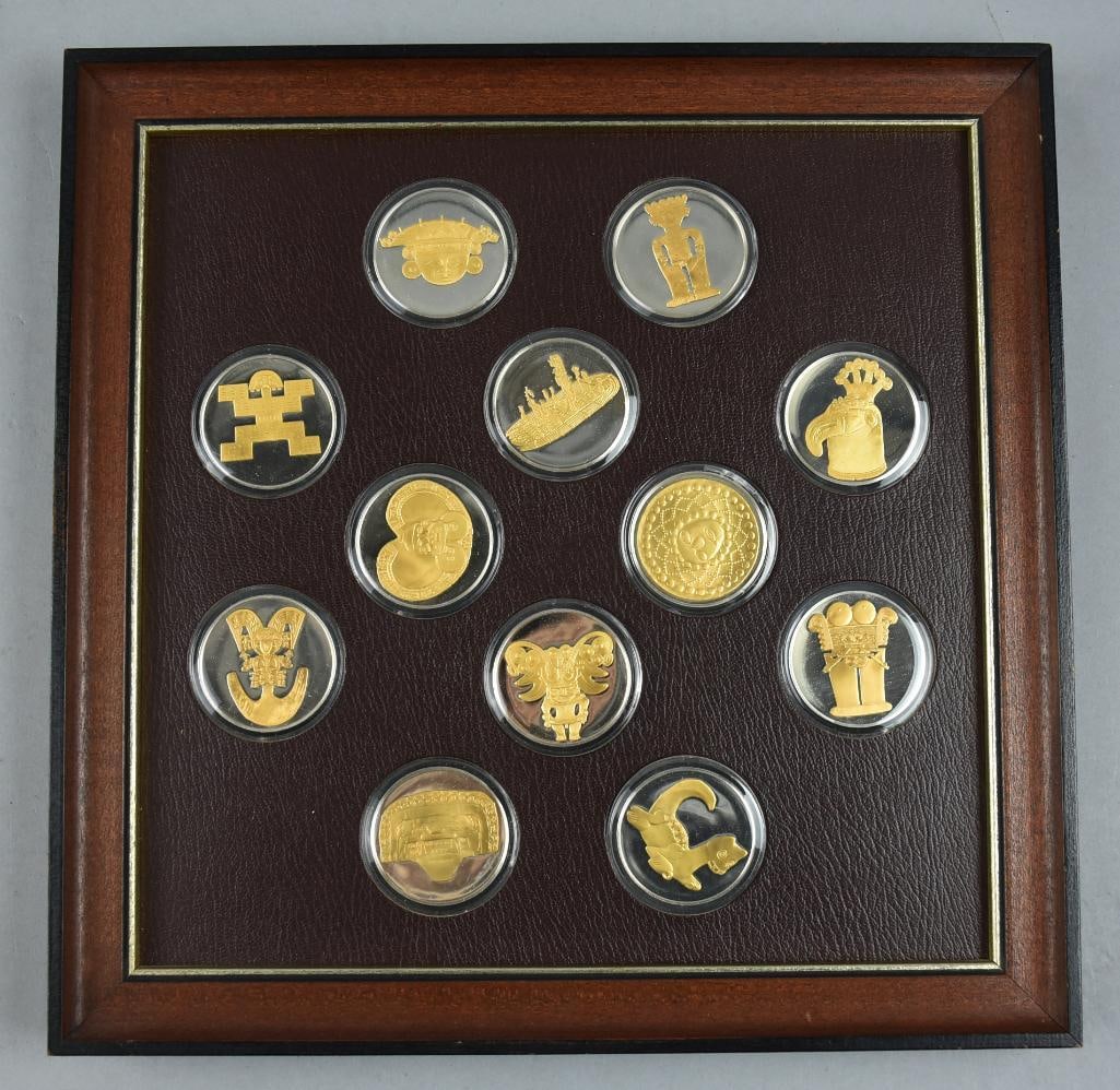 1978 Franklin Mint Museum of Gold-Gold/Sterling Silver Bullion (1 of 7)