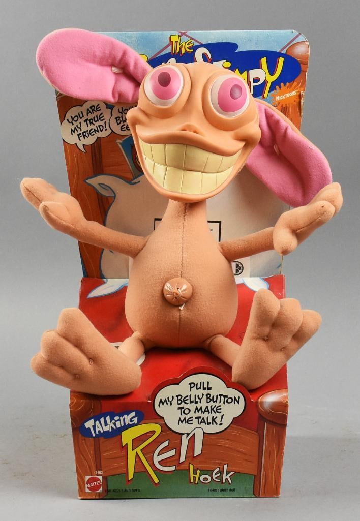 Mattel Talking Ren "Ren & Stimpy" WORKS - New Old Stock (1 of 2)