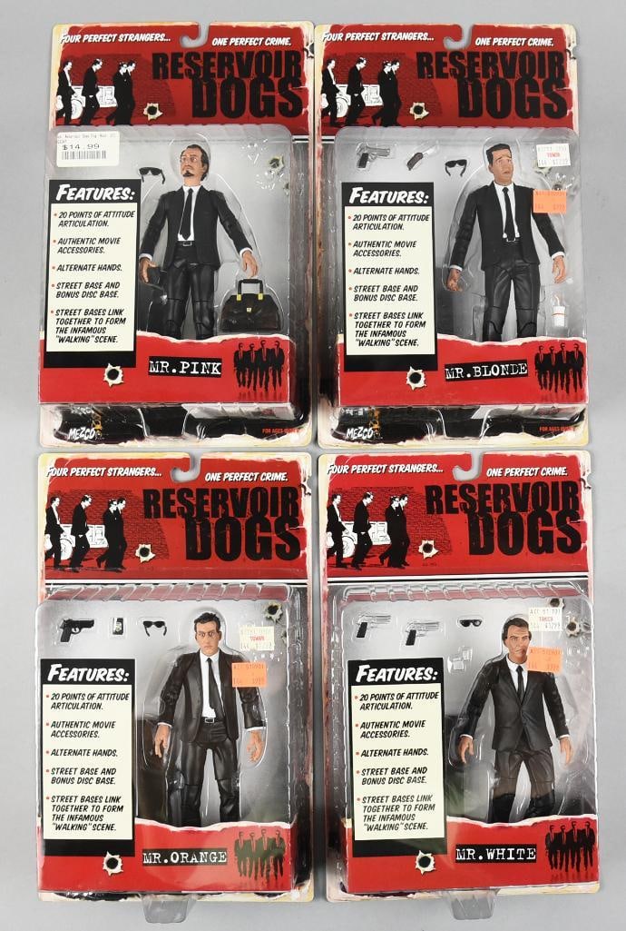 (4) Reservoir Dogs Action Figures, Carded, Mint - NOS (1 of 2)