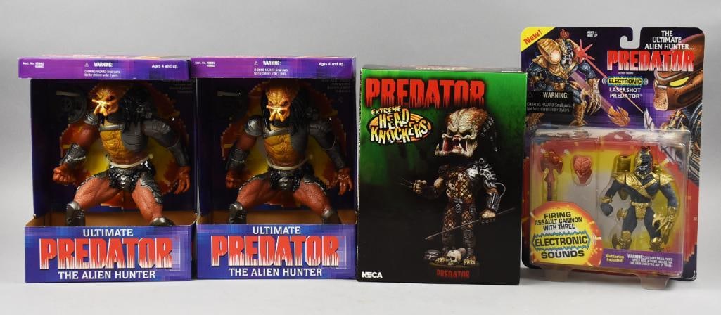 (4) Predator Action Figures, Boxed, Shipping Box - NOS (1 of 5)