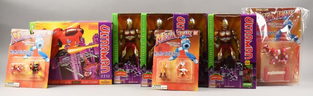 (8) Ultraman & Mega Man Action Figures-Boxed-Carded - NOS (1 of 3)