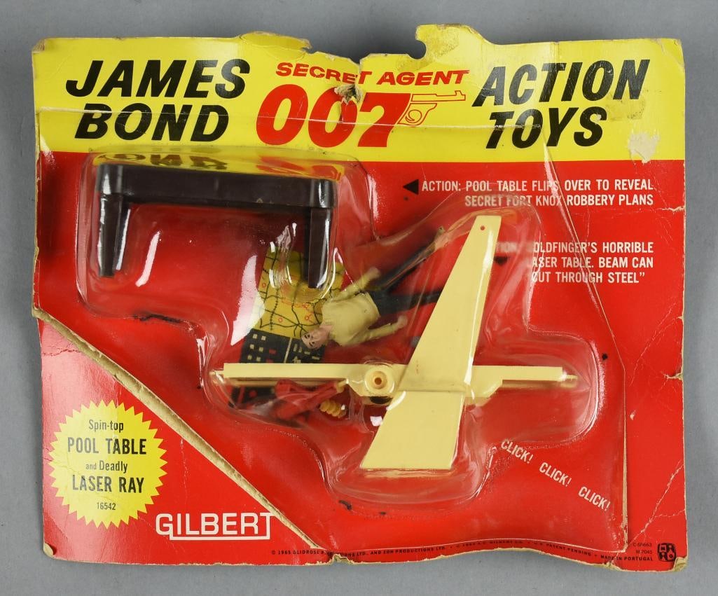 1965 Gilbert James Bond 007, Pool Table/Laser, Carded (1 of 2)
