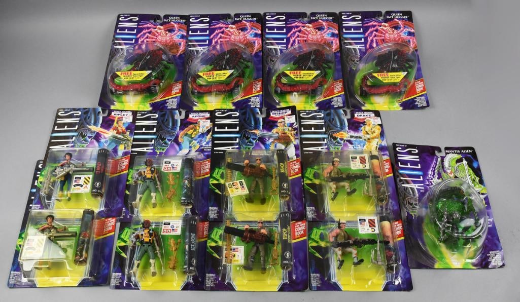 (13) 1992 Kenner Aliens Action Figures, Carded-New Old Stock (1 of 5)