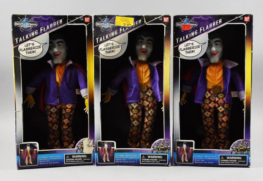 (3) Bandai Beetle Borgs Talking Flabber, Mint, Boxed, NOS: Bandai Beetle Borgs Talking Flabber, Mint, Boxed, NOS. From the home of the largest toy collector on the west coast.
