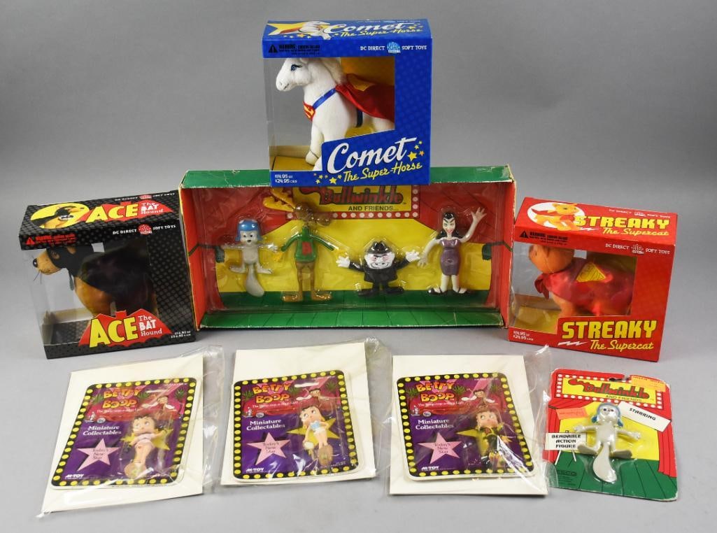 DC Plush Toys, Betty Boop & Bullwinkle Action Figs-NOS (1 of 3)