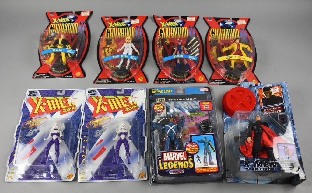 (8) X-Men Action Figures, Mint - New Old Stock (1 of 2)