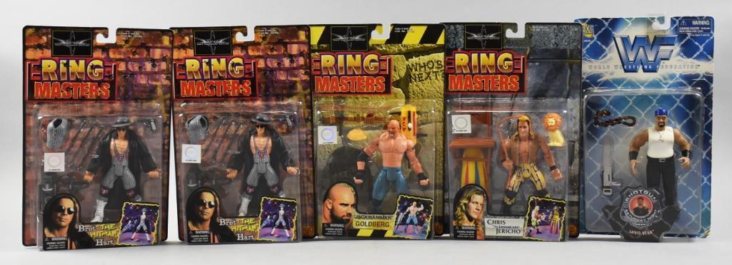 (5) Ring Masters & WWF Action Figures, Carded - NOS (1 of 2)