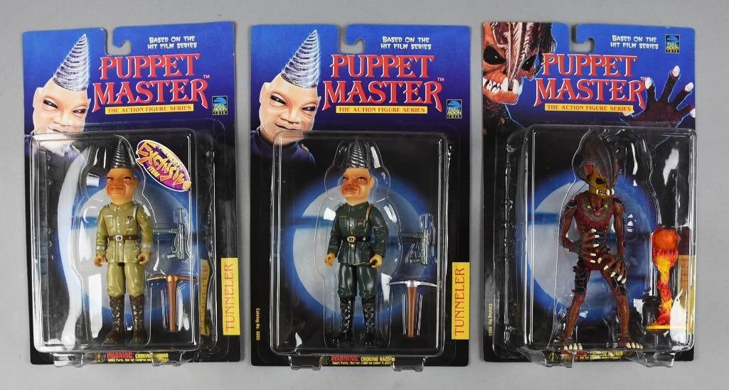 (3) Full Moon Toys, Puppet Master Action Figures-Carded-NOS (1 of 2)