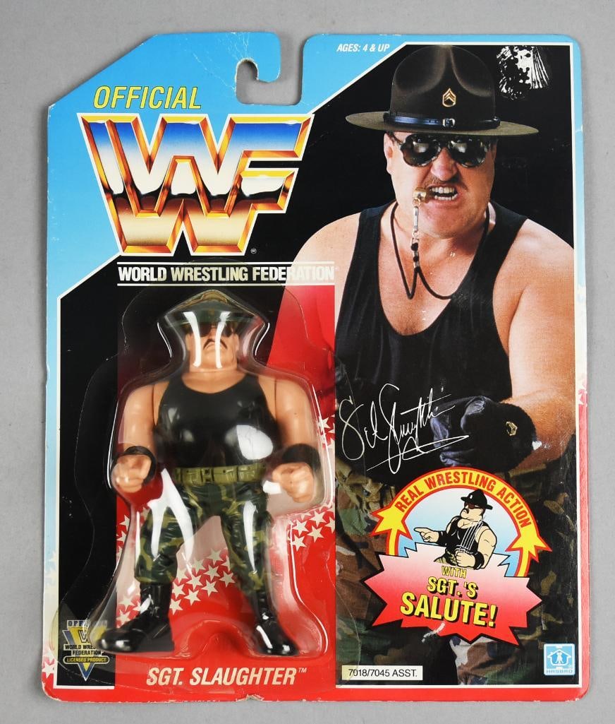 WWF Sgt. Slaughter w/ Sgt's Salute - Carded - NOS (1 of 2)